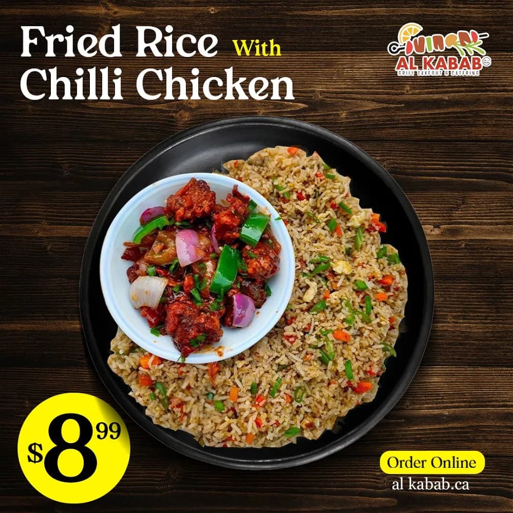Fried Rice w Chilli Chicken