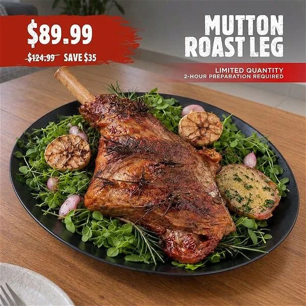 Mutton Roast Leg / Raan Roast